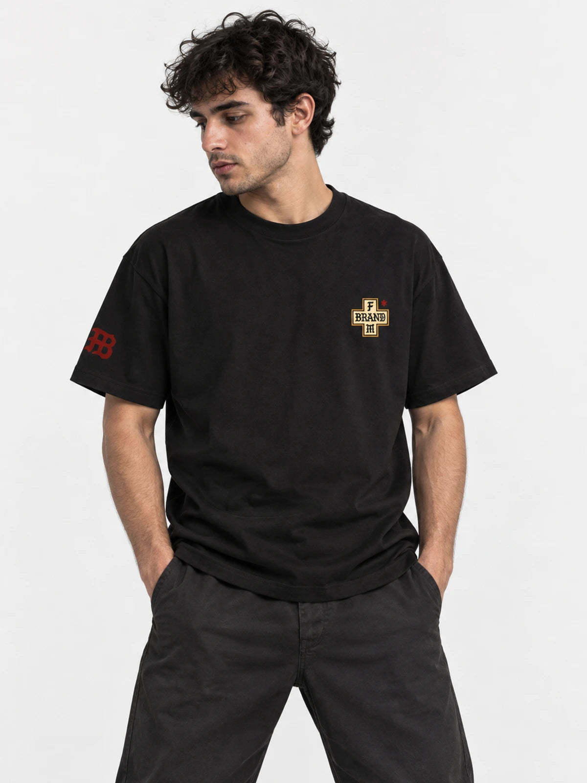 Remera Familyarg x Brand & Co Armor Negro — vista principal