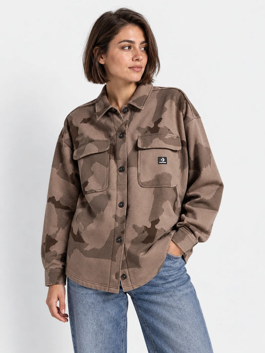 Camisa Mujer Converse Camo Shirt Jacket Art — vista principal