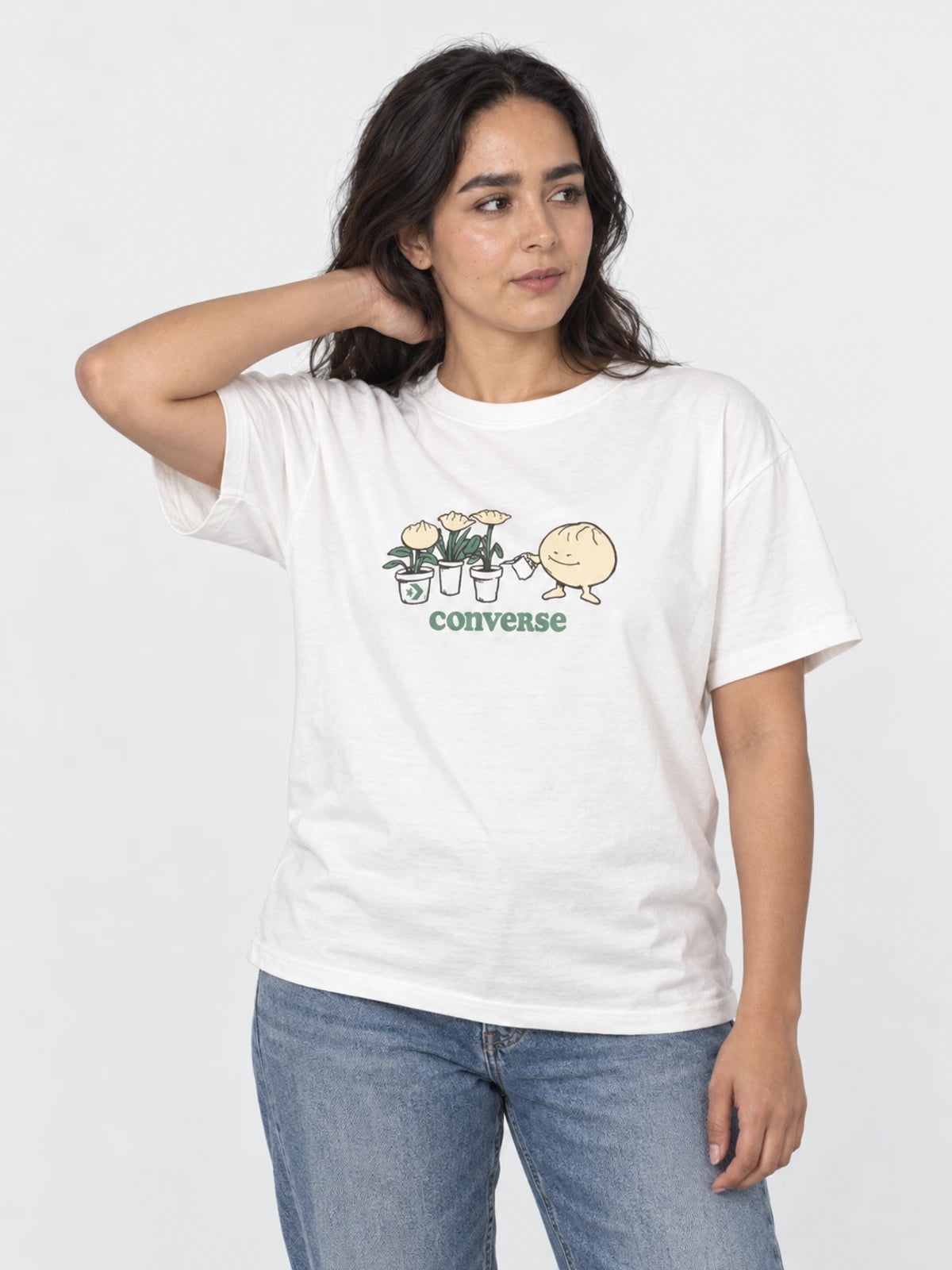 Remera Mujer Converse Baos Graphic Blanco — vista principal