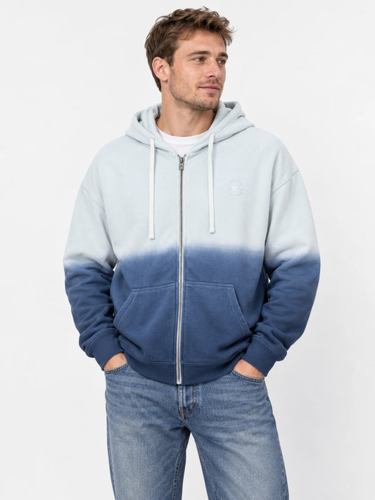 Campera con capucha Converse Gradient Azul — vista principal