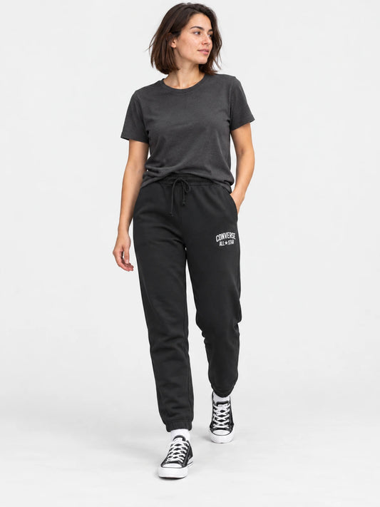 Pantalon Mujer Converse Jogger con Cintura y Puños Ela — vista principal