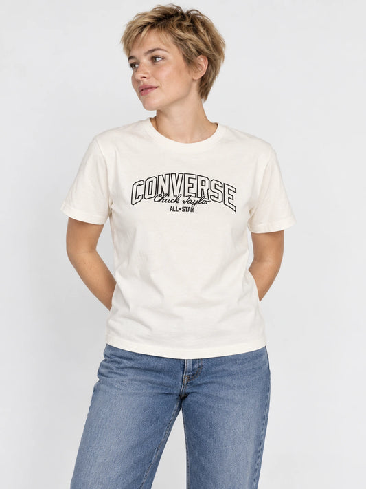 Remera Mujer Converse Tee Manga Corta Blanco — vista principal