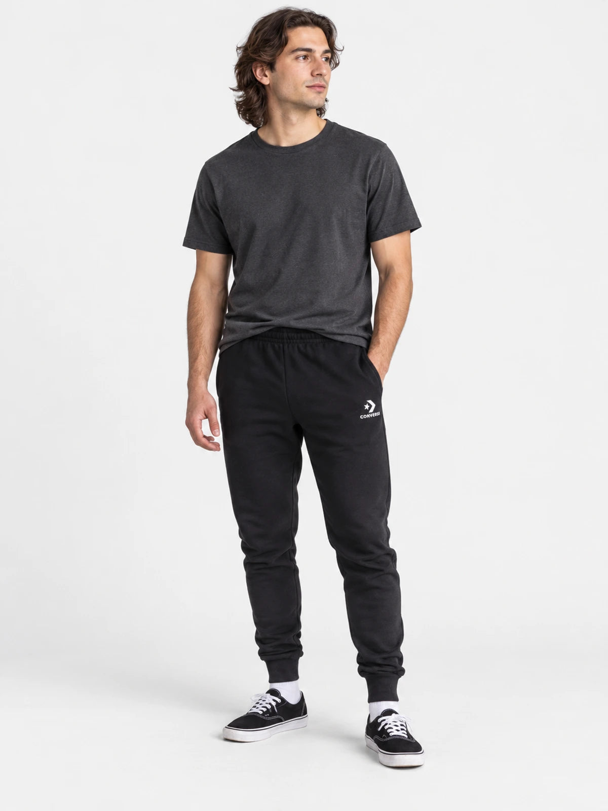Pantalon Converse Nova Jogger Hombre Negro — vista principal