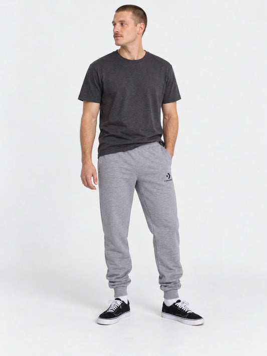 Pantalon Converse Nova Jogger Hombre Gris Melange — vista principal