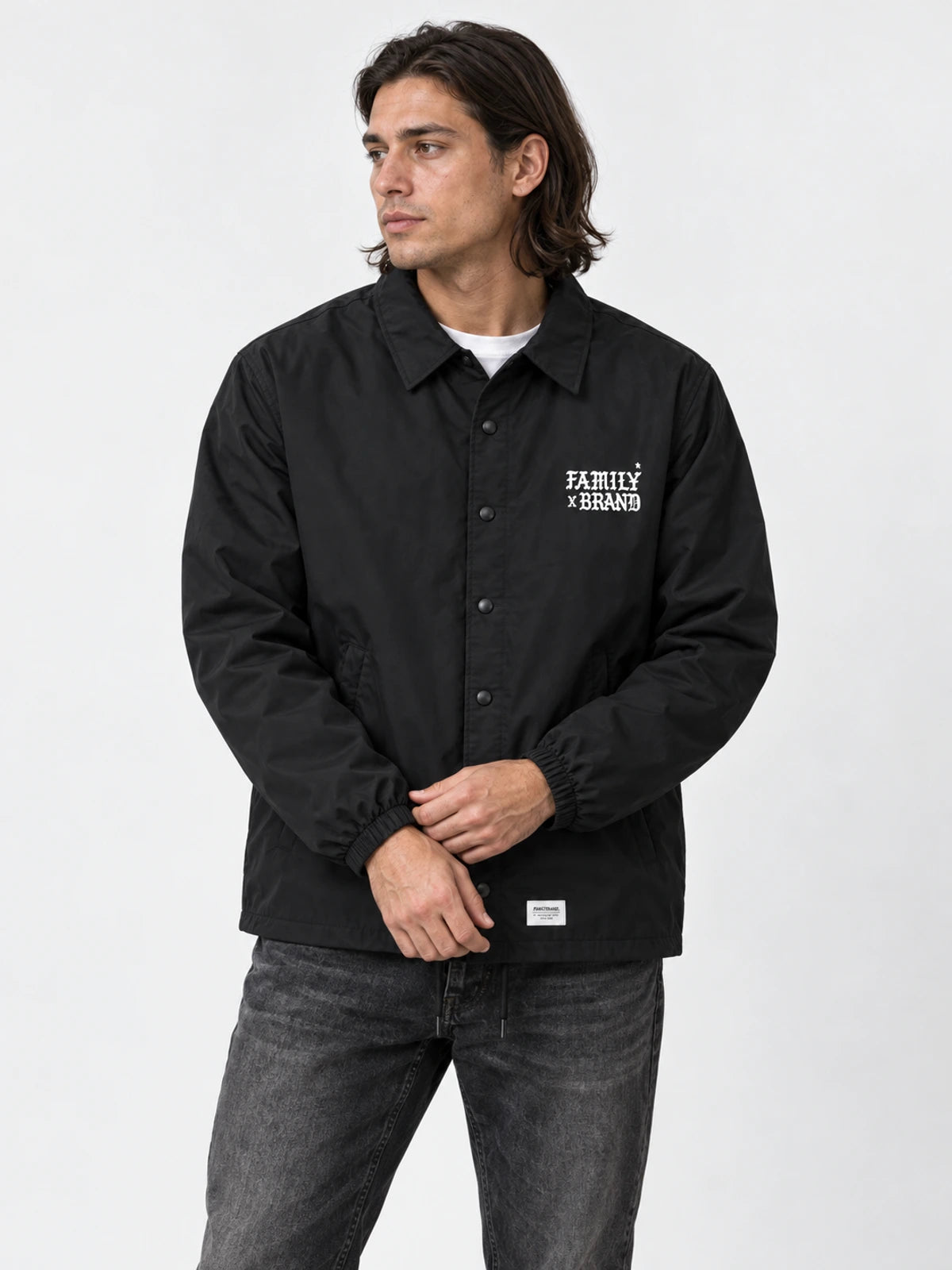Rompeviento Familyarg x Brand & Co Raincoat Duncan Negro — vista principal
