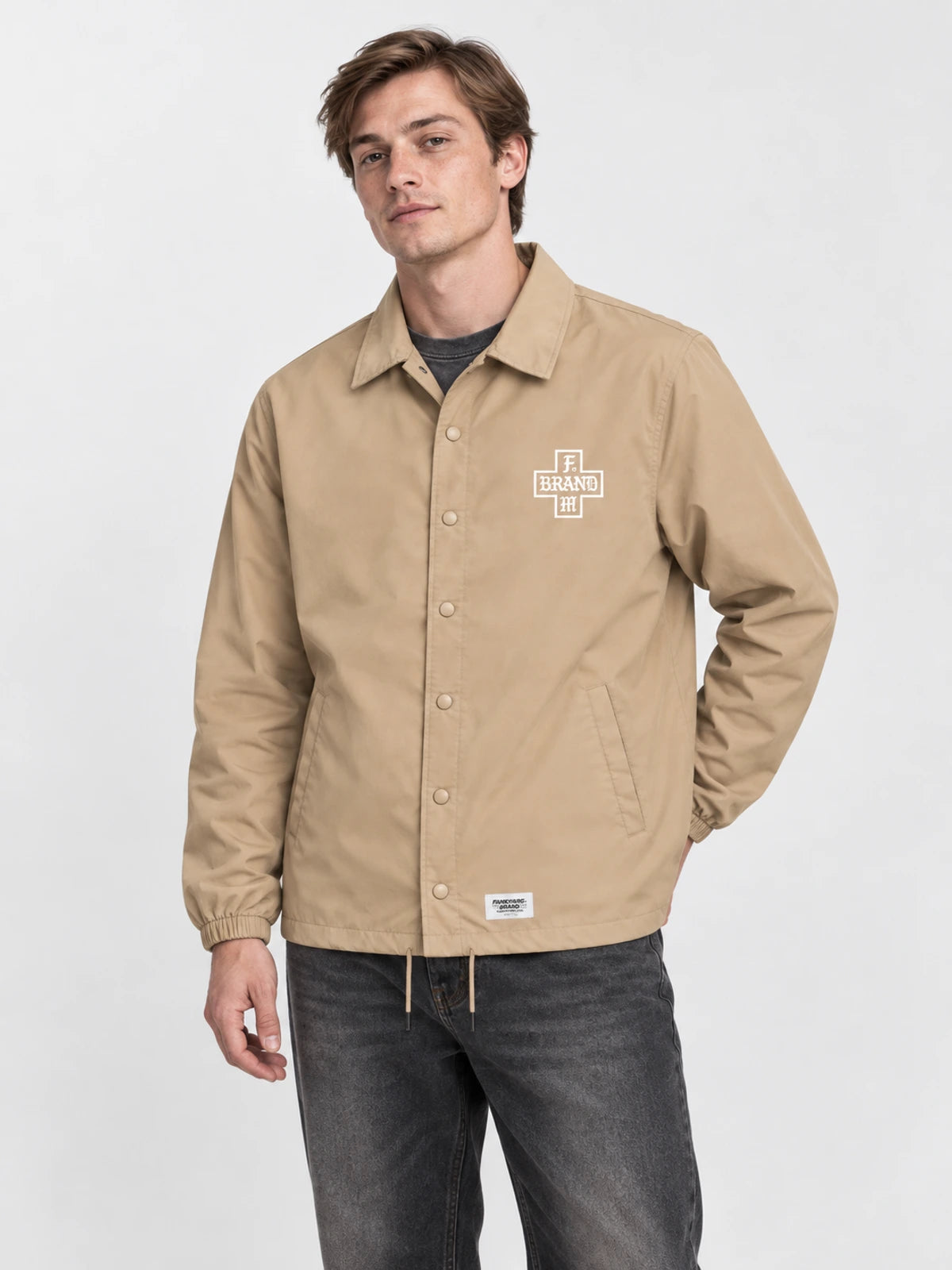 Rompeviento Familyarg x Brand & Co Raincoat Supp Beige — vista principal