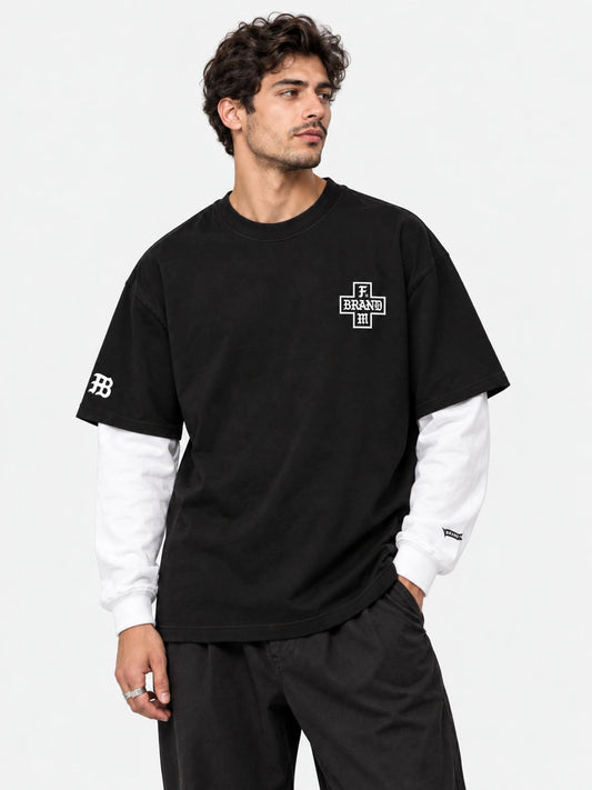Remera Familyarg x Brand & Co Duncan M/L Negro — vista principal