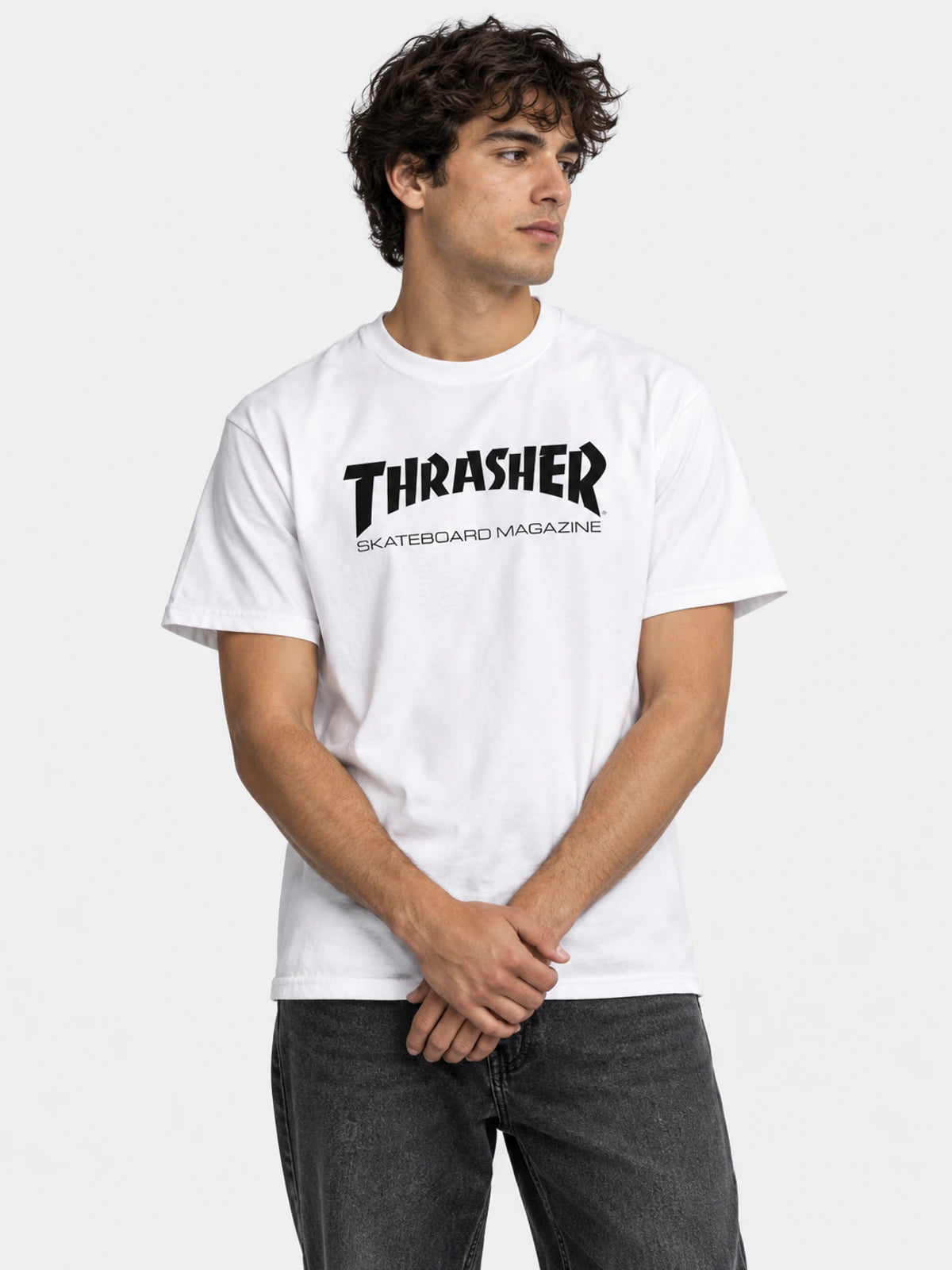 Remera Thrasher Skatemag Blanco — vista principal