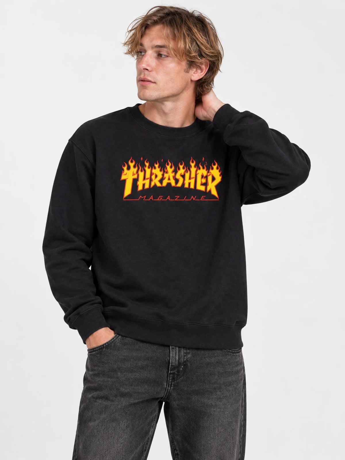 Buzo Thrasher Godzilla Crew Negro — vista principal