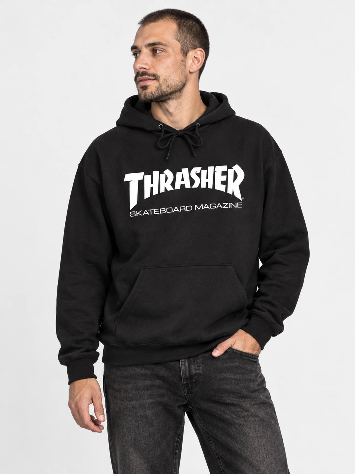 Buzo Thrasher Skatemag Negro — vista principal