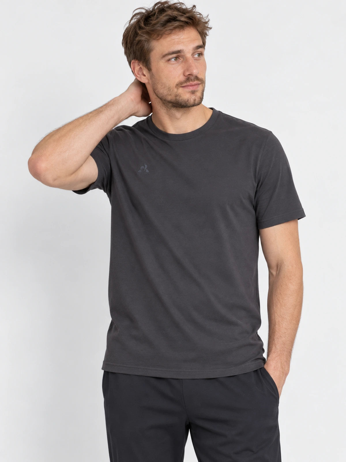 Remera Le Coq Sportif Monochrome Tee Negro — vista principal