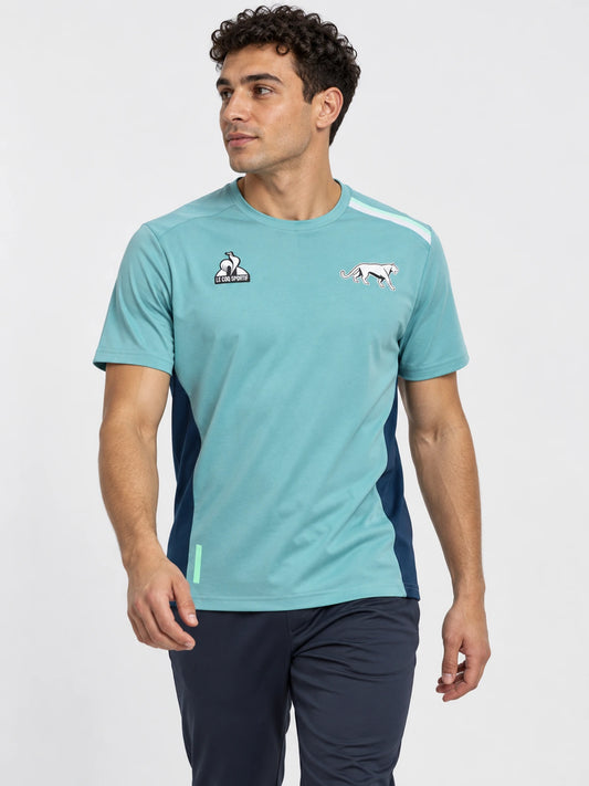 Remera Le Coq Sportif Pumas Lifestyle Tee 2025 Aqua — vista principal