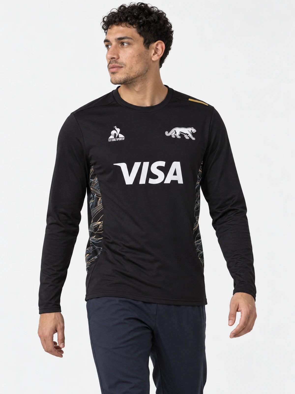 Buzo Le Coq Sportif Pumas Training Crewneck 2025 Negro — vista principal