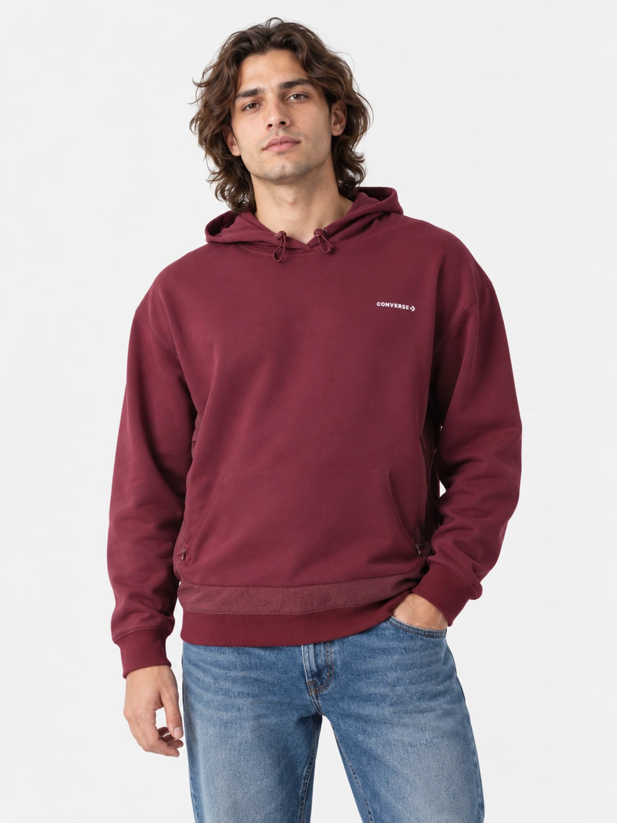 Buzo Converse Retro All Star Hoodie Wine — vista principal