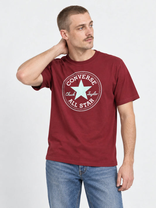 Remera Converse Patch Men Tee Wine — vista principal
