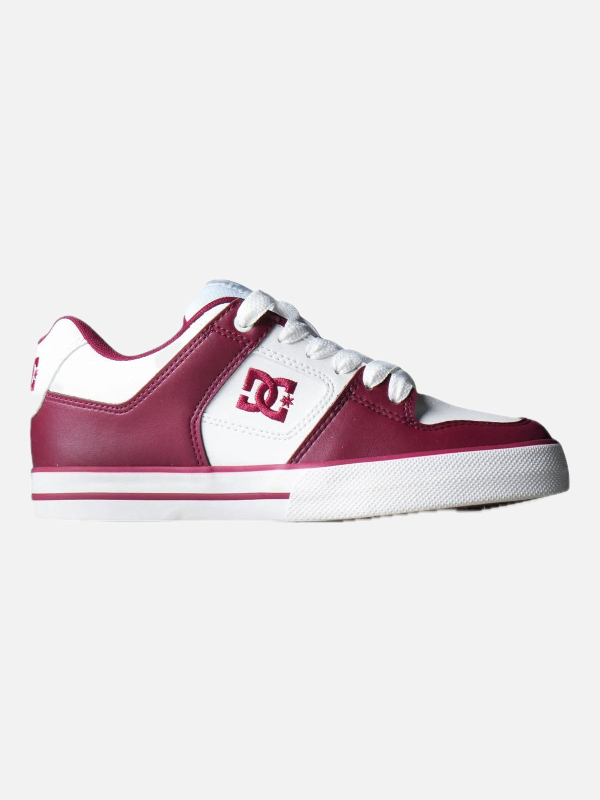 Zapatillas Dc Pure 3 SE Bordo Blanco — vista principal