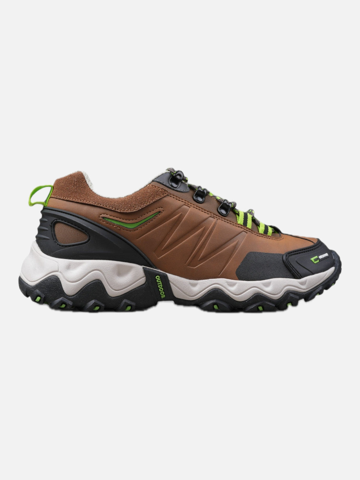 Zapatillas Alpine Skate Mujer Trekking Senderismo Peak Marron Verde — vista principal