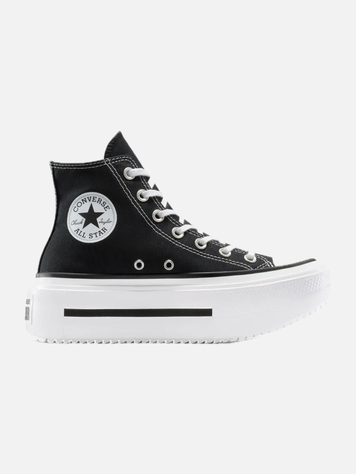Zapatillas Converse Chuck Taylor Double Stack Hi Negro — vista principal