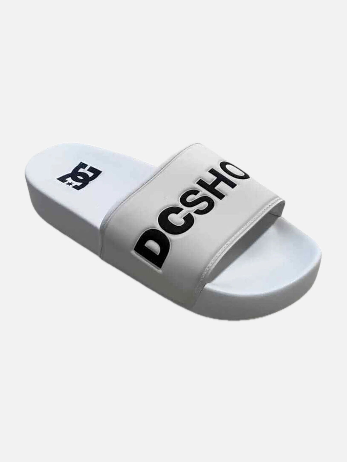 Ojota Mujer DC Slide Platform Blanco Crudo — vista principal