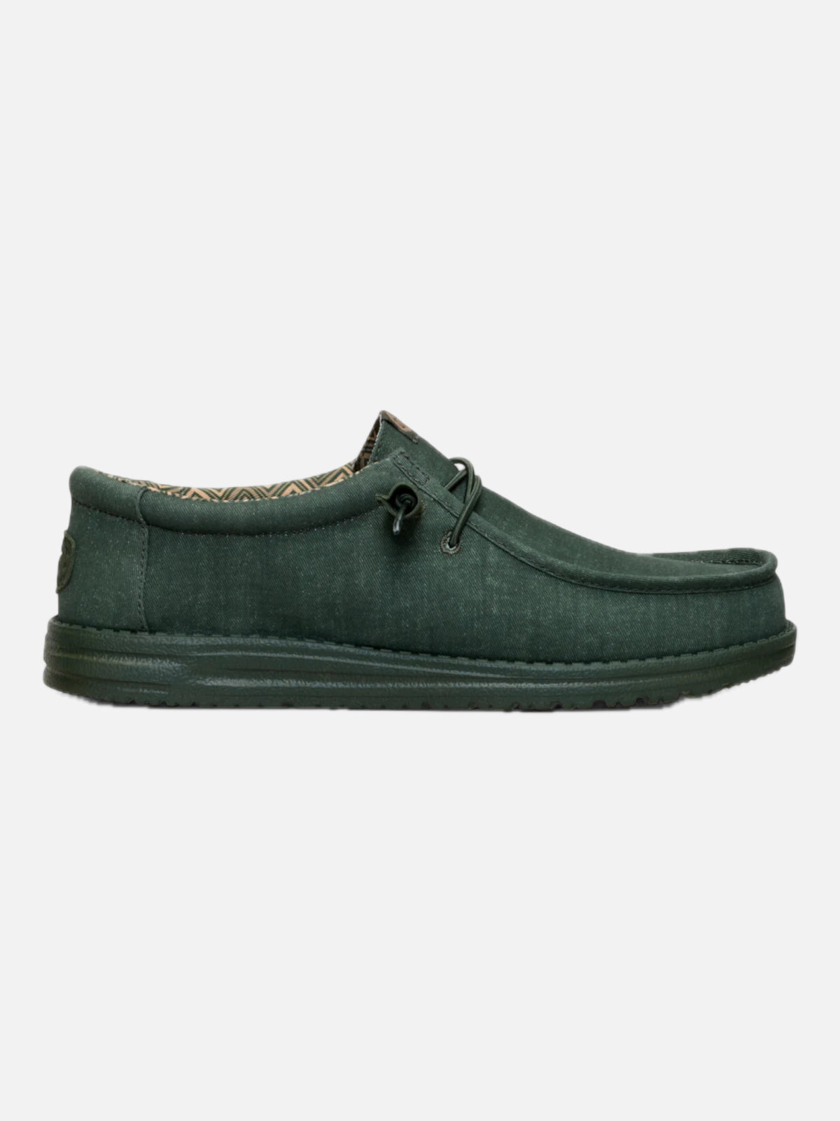Zapatos Hey Dude Wally Stretch Canvas Verde — vista principal