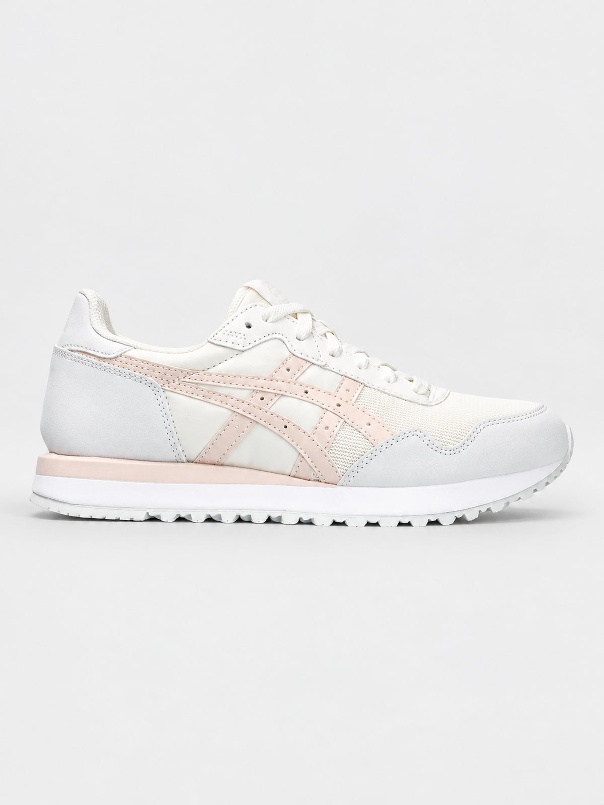 Zapatillas Asics Mujer Tiger Runner II Blanco Beige — vista principal