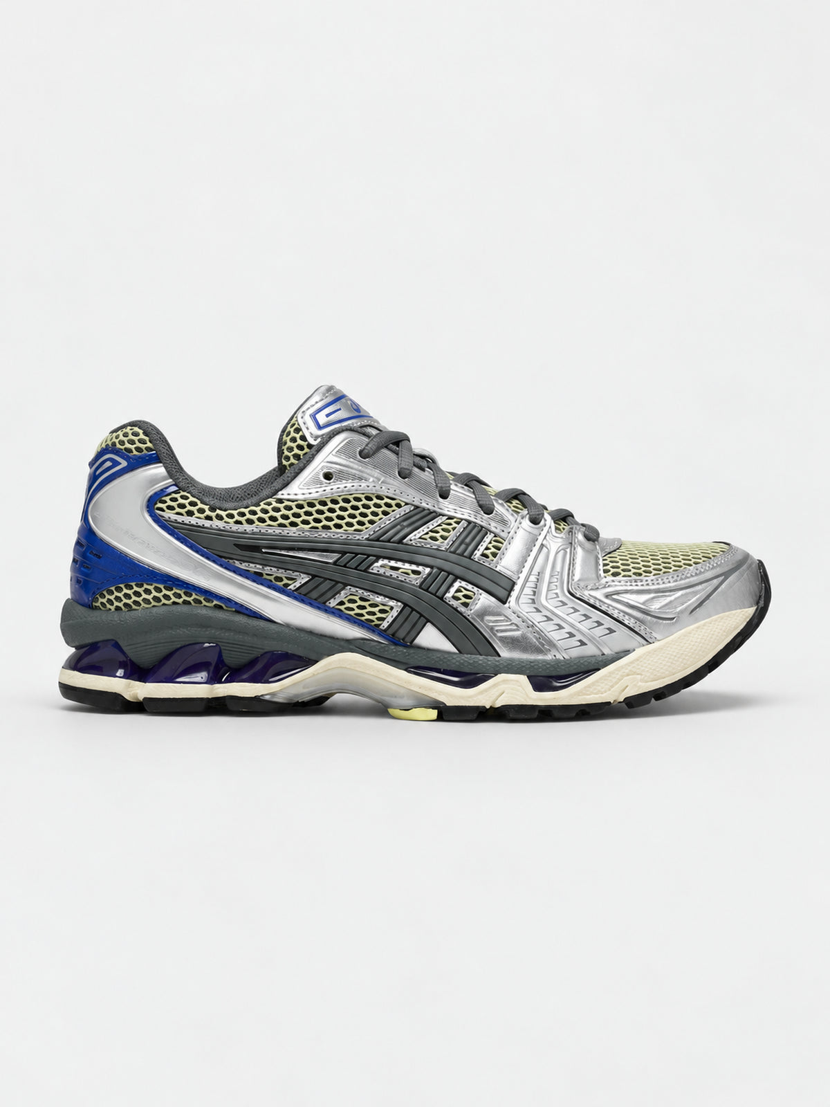 Zapatillas Asics Gel-Kayano 14 Amarillo Plateado Azul — vista principal