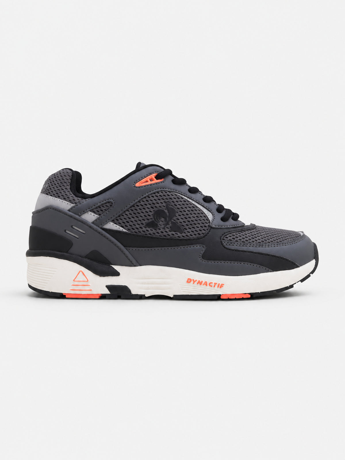 Zapatillas Le Coq Sportif R1100 Gris Oscuro Naranja — vista principal
