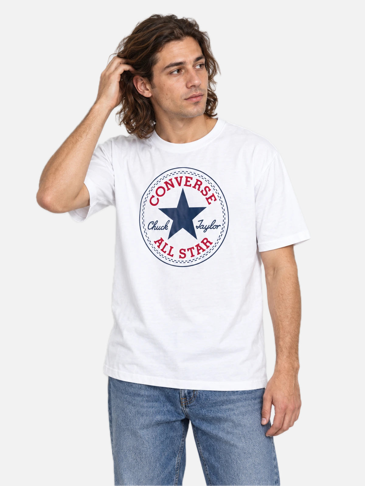Remera Converse Patch Men Blanco — vista principal