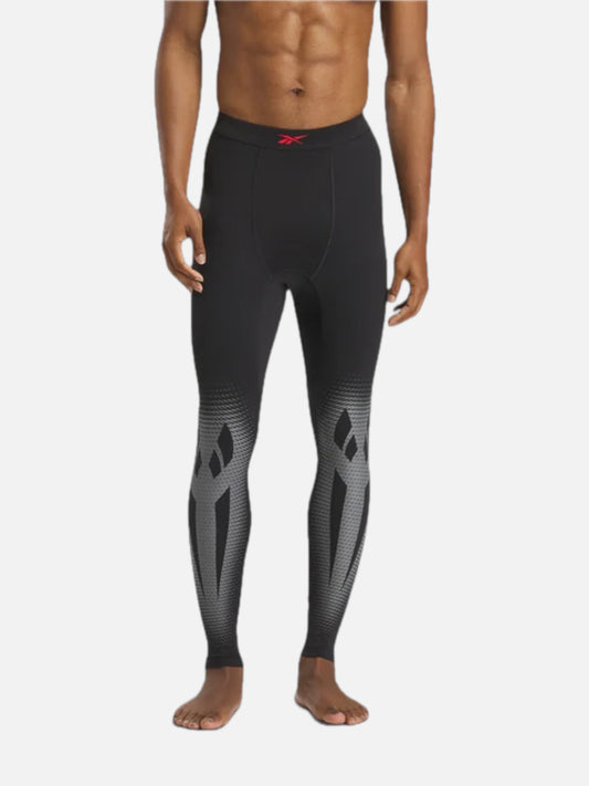 Calza Reebok Ers Perform Tight Negro Gris — vista principal