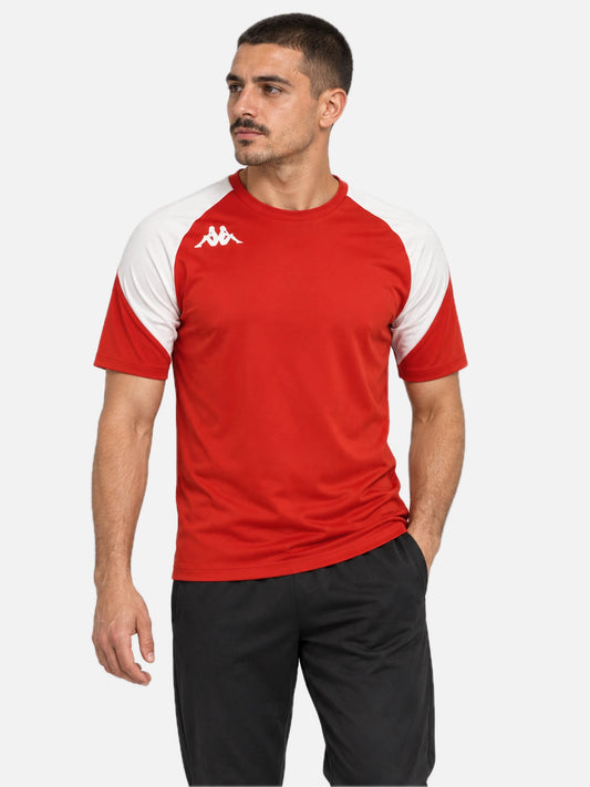 Remera Kappa Kappa4football  Loreto Rojo Blanco — vista principal