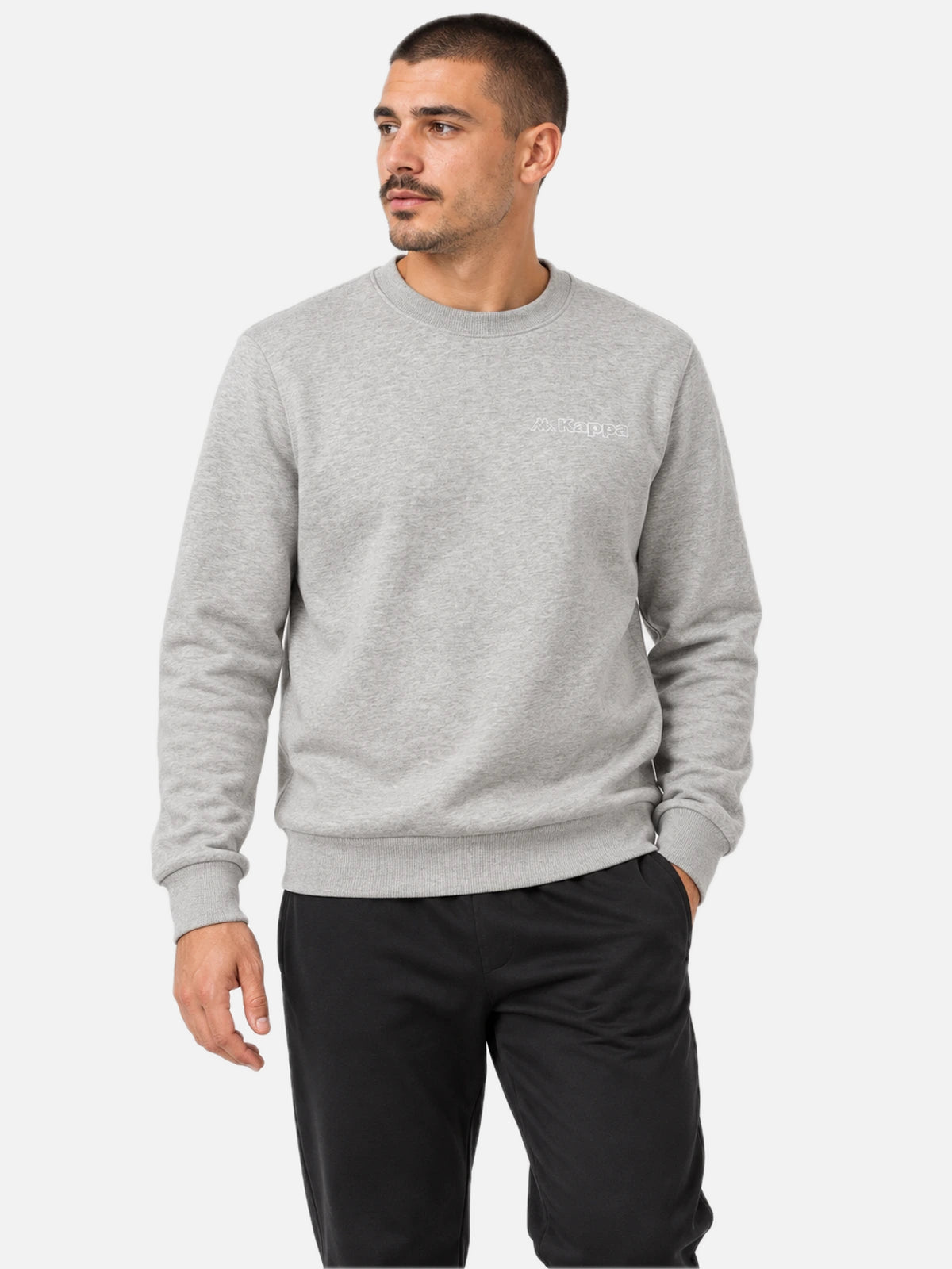 Buzo Kappa Logo Fekka 2 Gris Md Mel — vista principal