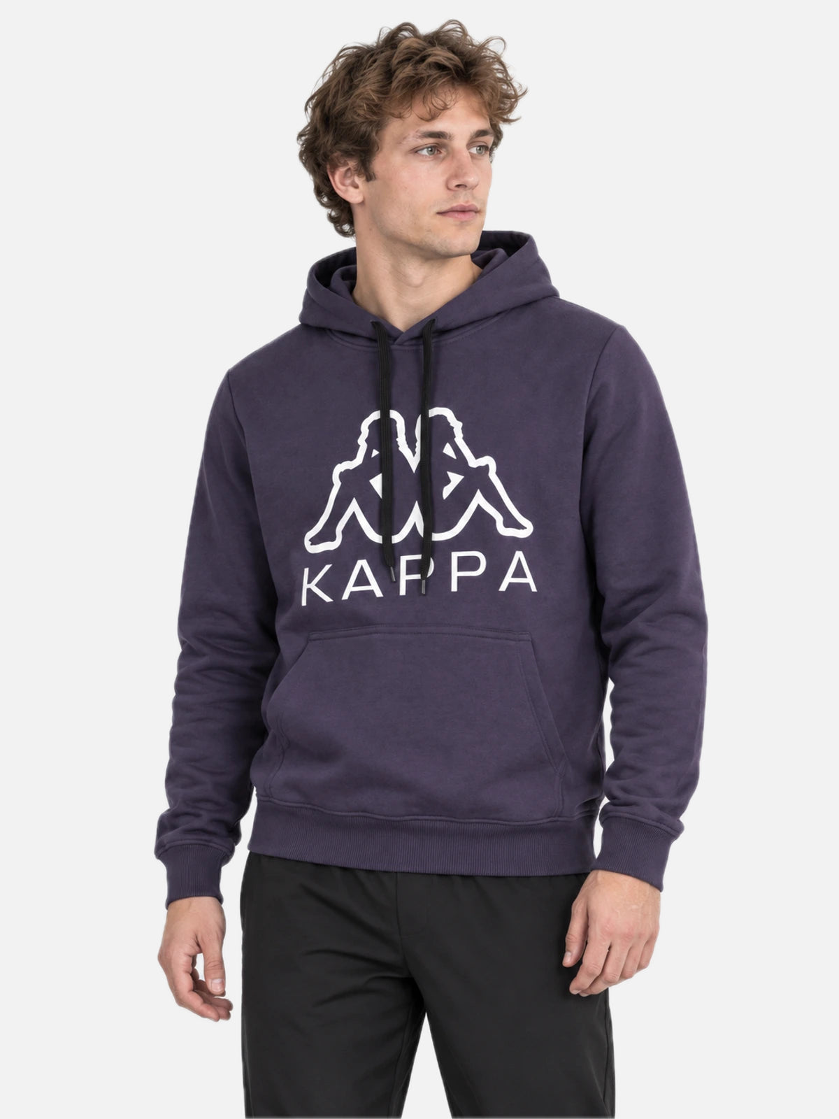 Buzo Kappa Logo Emmo Hoodie Azul Marine — vista principal