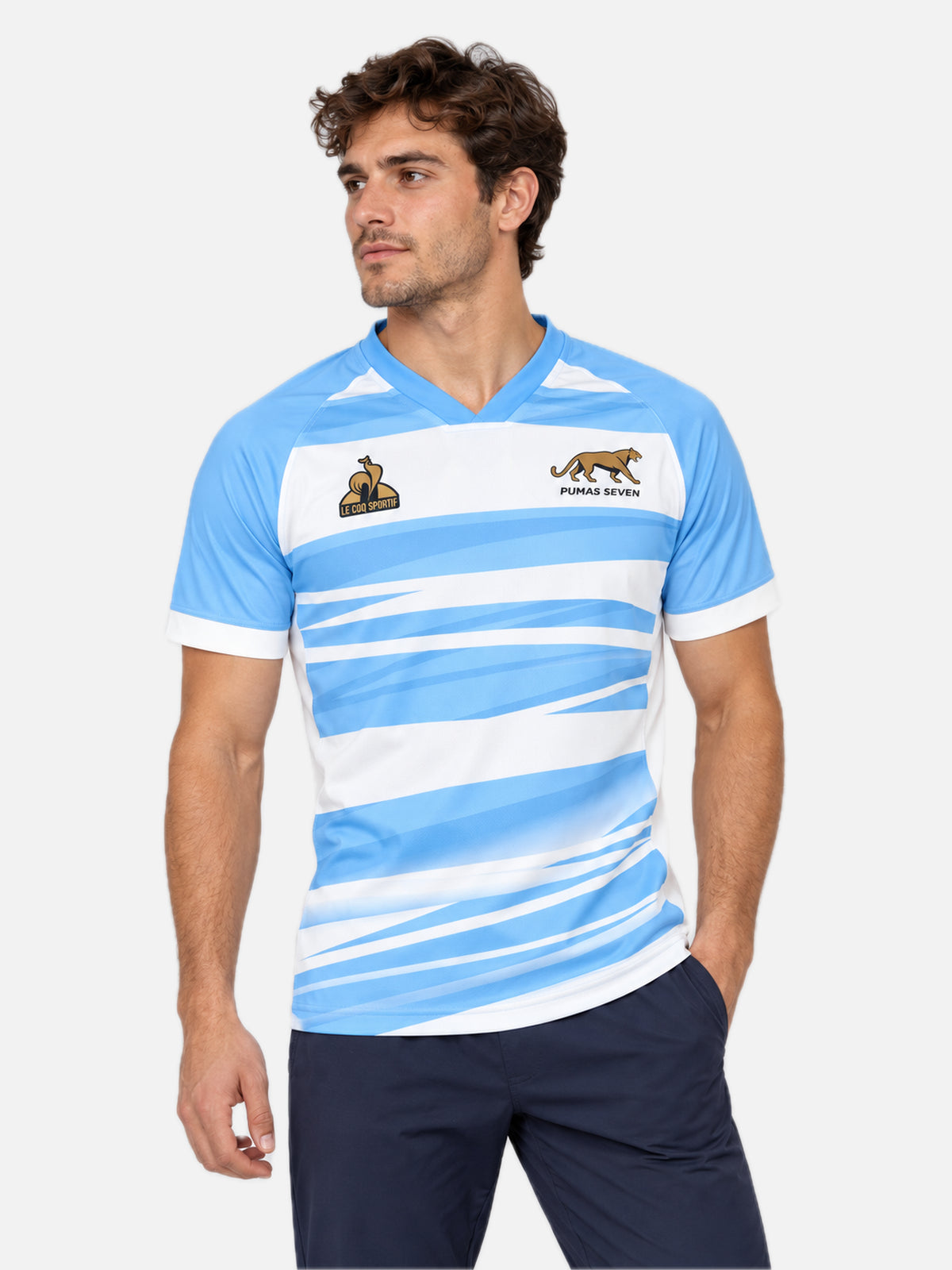 Remera Le Coq Sportif Pumas Seven Maillot Match 26 Celeste — vista principal