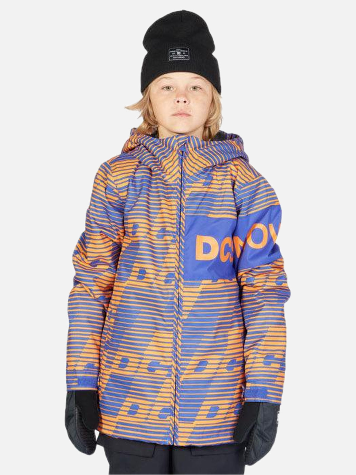 Campera Snow Dc Propaganda Niño Azul Naranja — vista principal