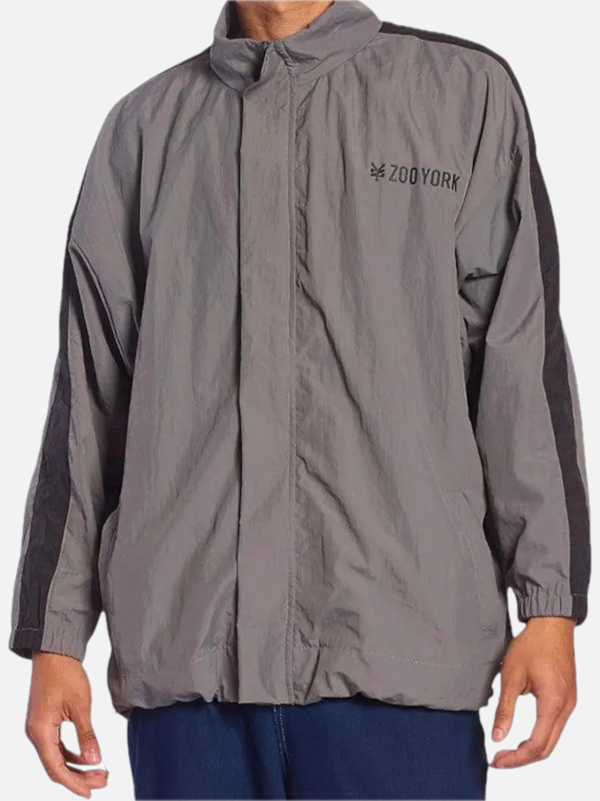 Rompeviento Zoo York Stripe Unisex Gris Claro — vista principal
