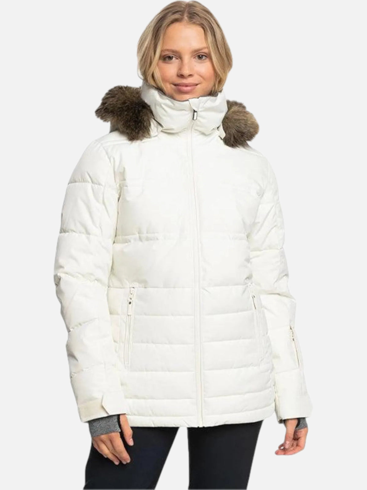 Campera Roxy Snow Quinn Blanco — vista principal