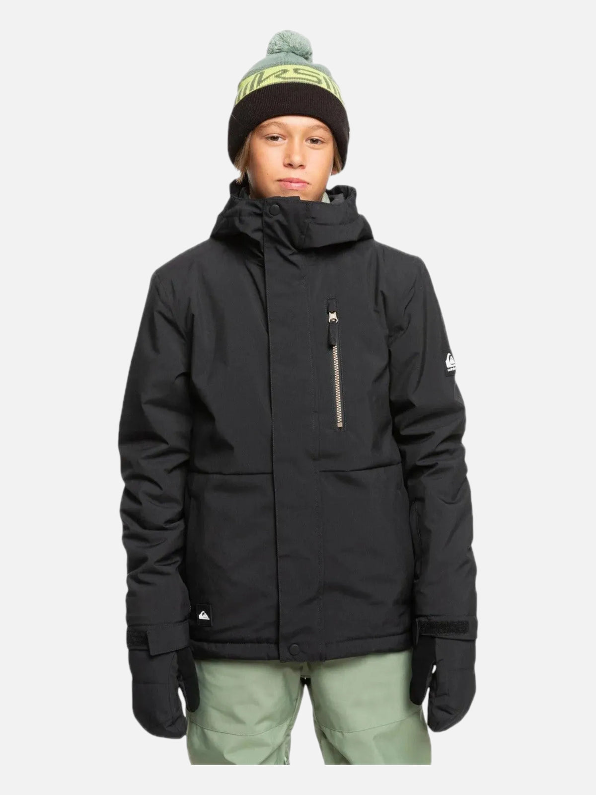Campera Niño Quiksilver Snow Mission Solid Negro — vista principal
