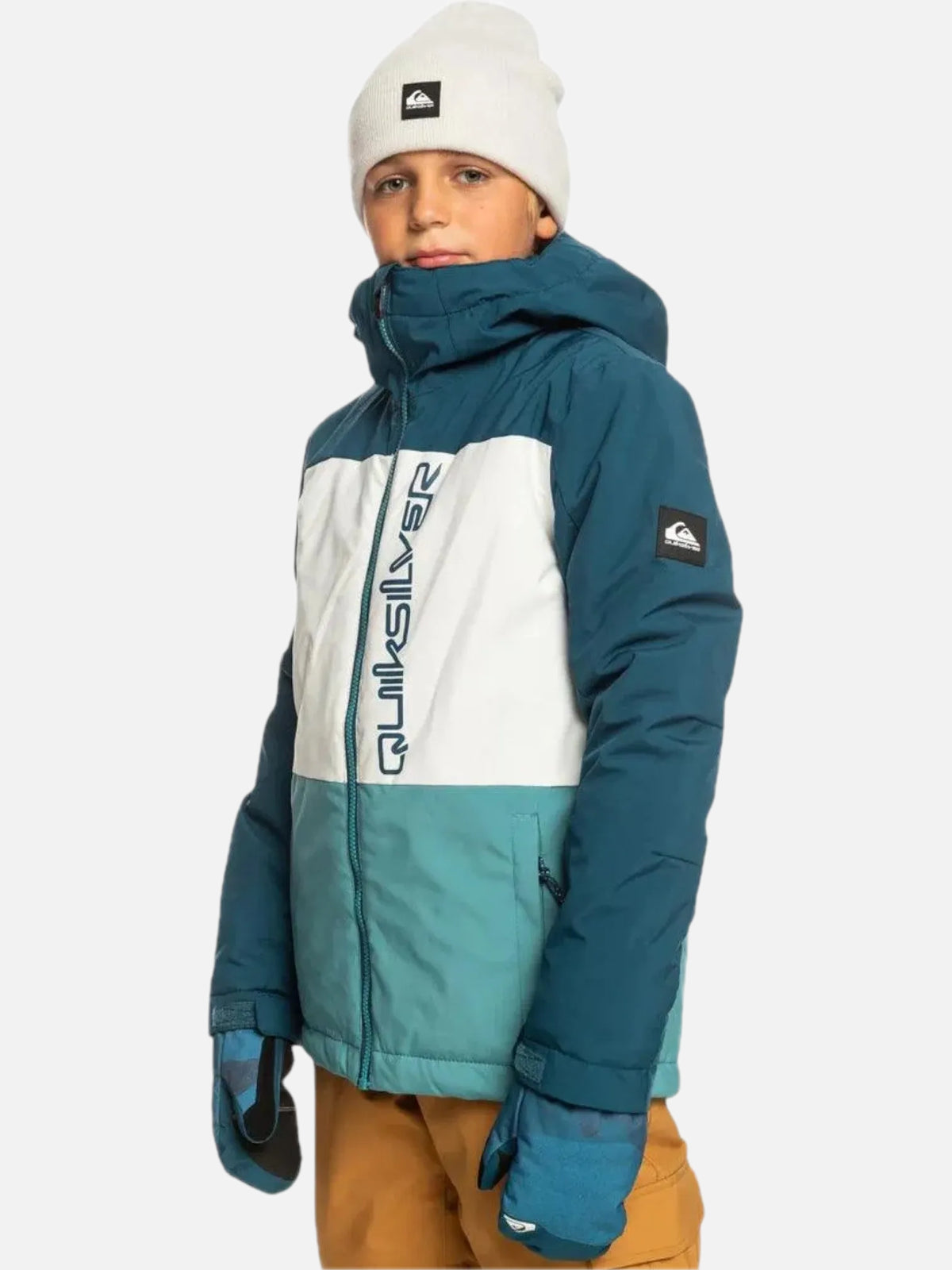 Campera Niño Snow Quiksilver Side Hit Niño Azul Blanco — vista principal