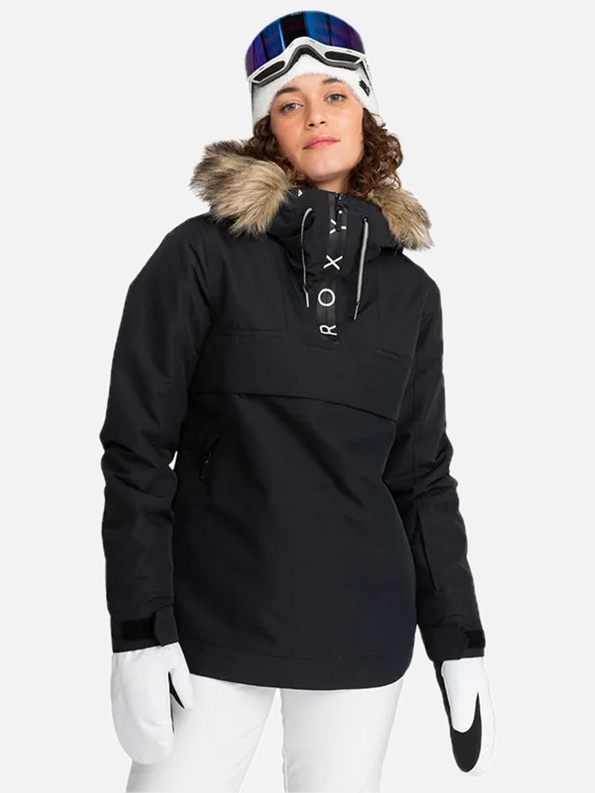 Campera Roxy Snow Shelter Anorak Negro Mujer — vista principal