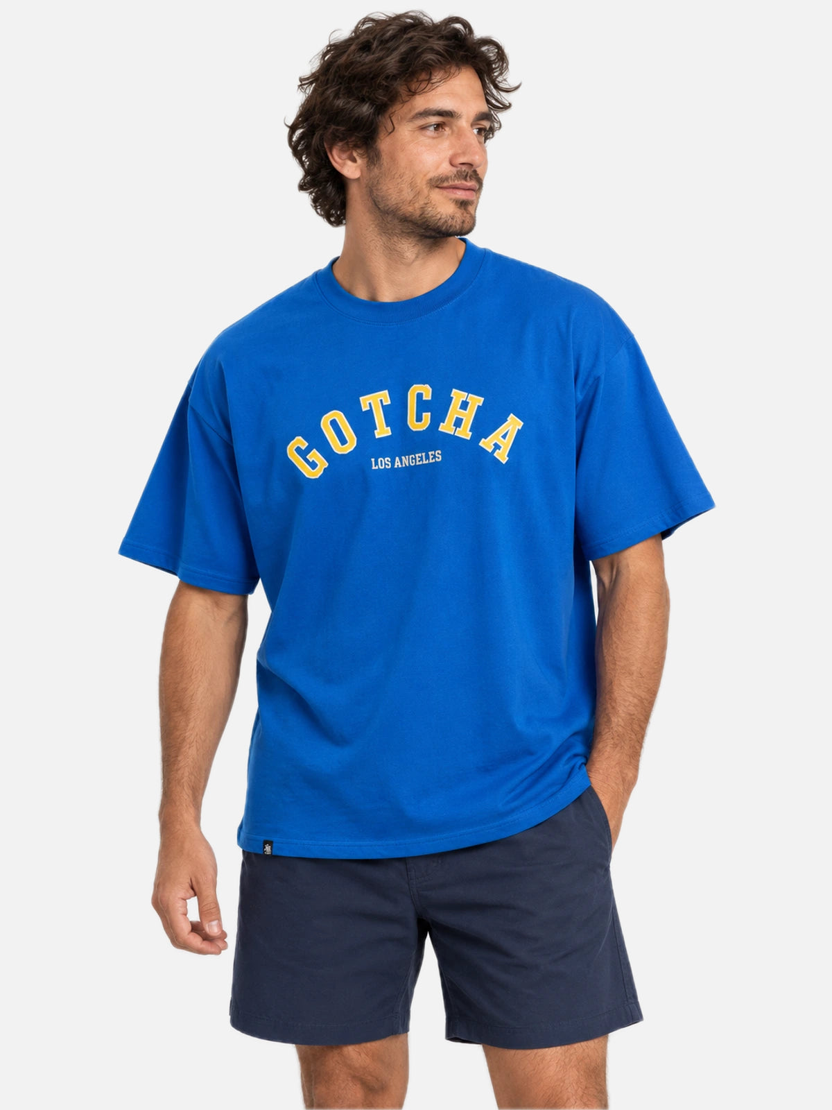 Remera Gotcha Atlhetic Oversize Azul — vista principal