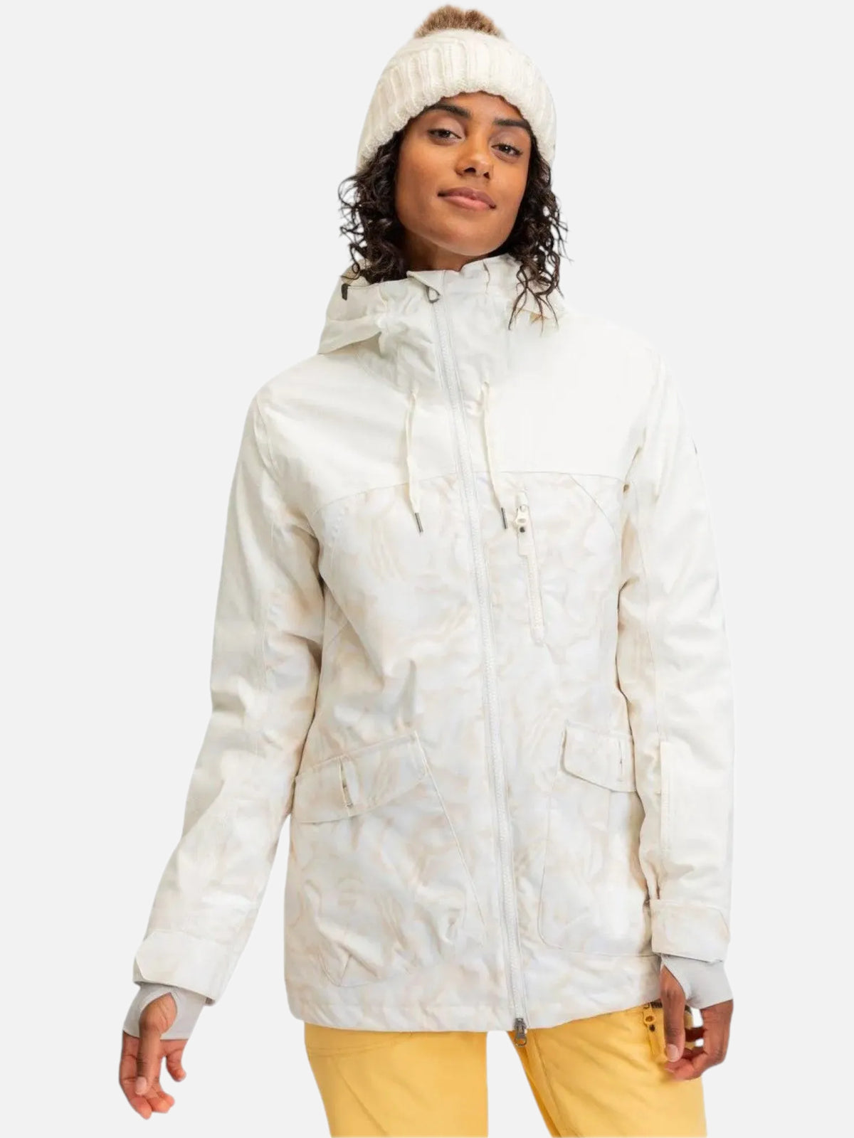Campera Roxy Snow Stated Blanco — vista principal