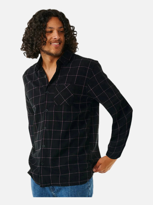 Camisa Rip Curl Flannel Check Negro — vista principal