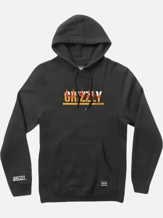 Buzo Grizzly Fire Started Negro — vista principal