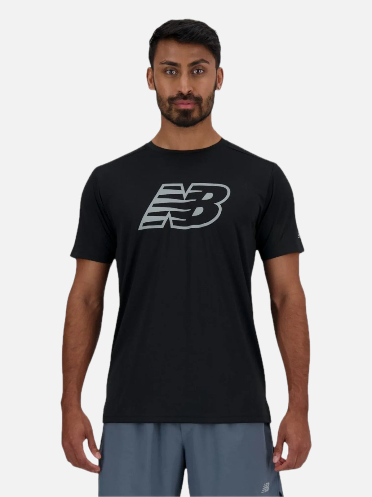 Remera New Balance Sport Essentials Printed Negro — vista principal