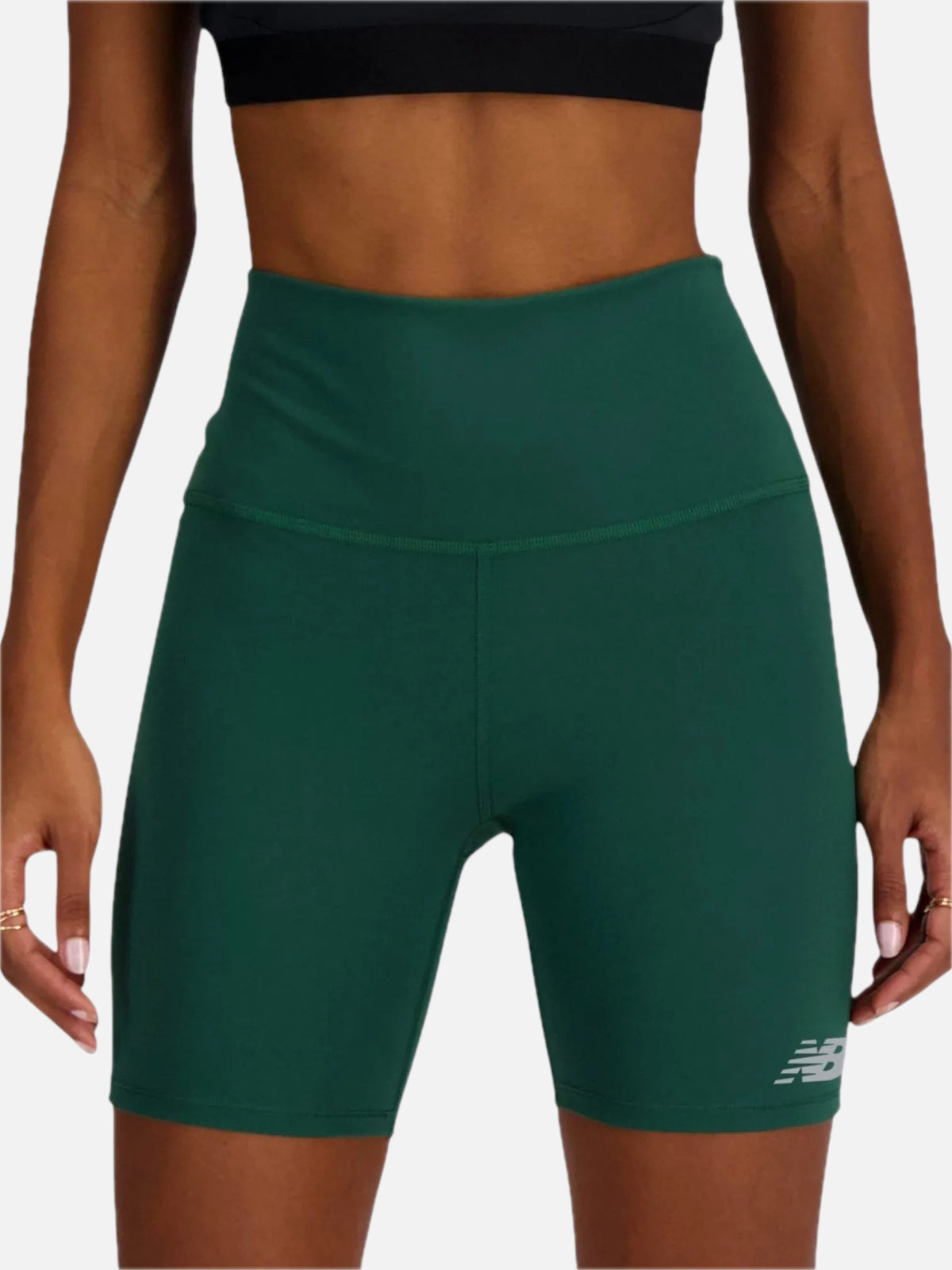 Calza Short New Balance Harmony High Rise Verde — vista principal