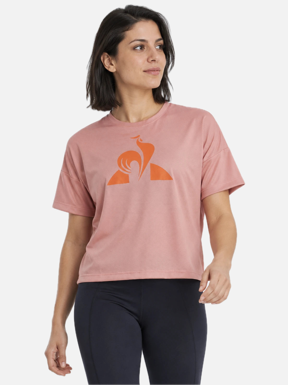 Remera Le Coq Sportif Mujer Training Hole Rosa — vista principal