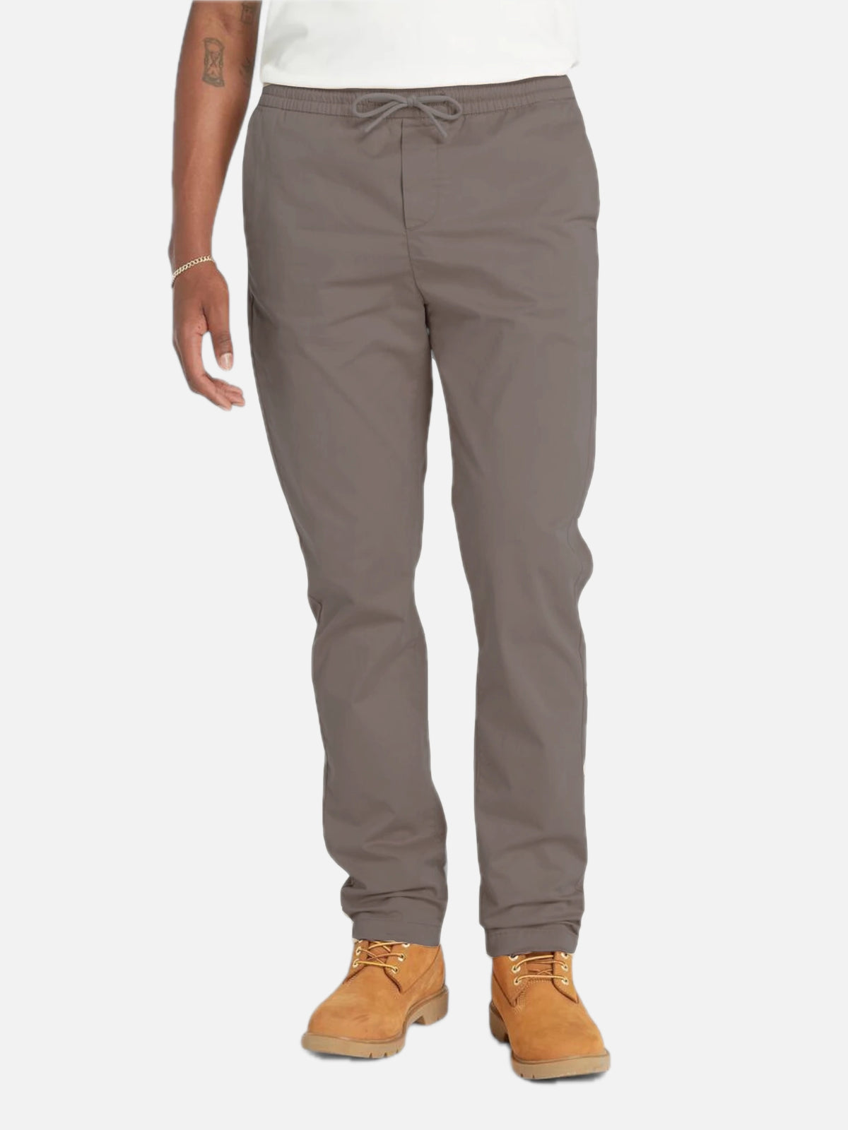 Pantalon Timberland Gabardina Twill Jogger Marrón — vista principal