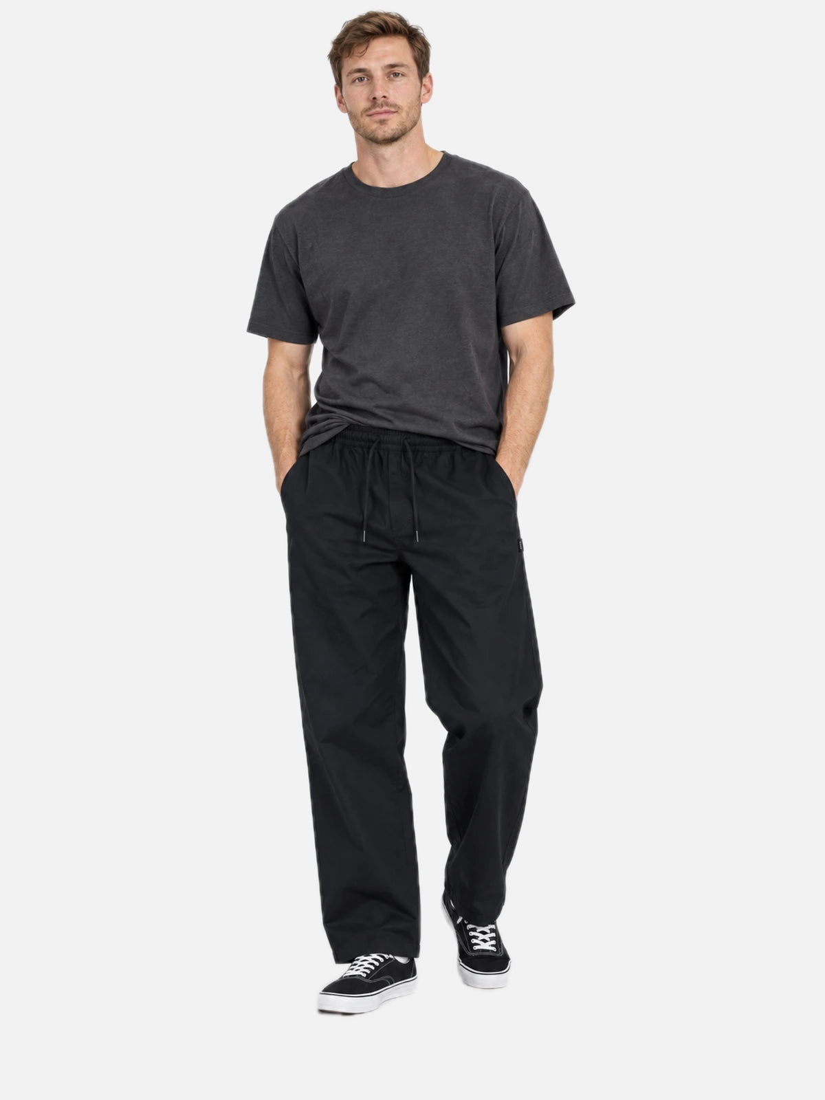 Pantalon Converse Straight-Leg Negro — vista principal