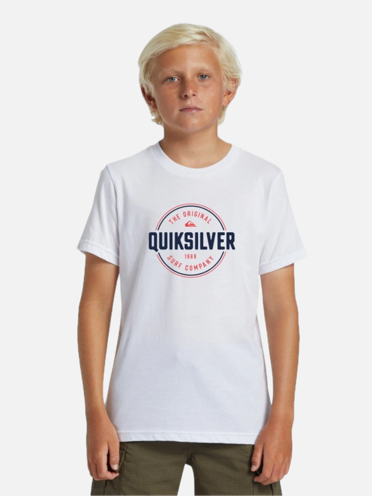 Remera Niño Quiksilver Circle Up Blanco — vista principal