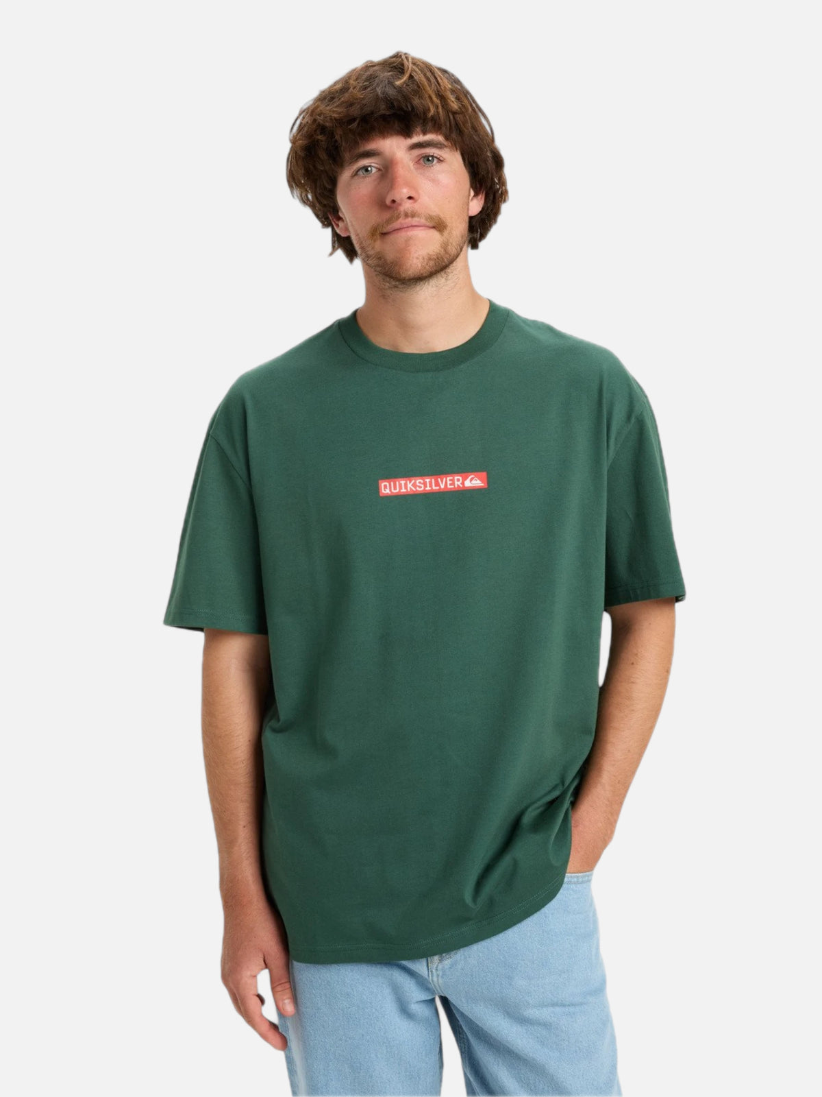 Remera Quiksilver QS Cliquer Logo DNA Verde — vista principal